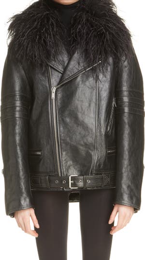 Yves st hotsell laurent leather jacket