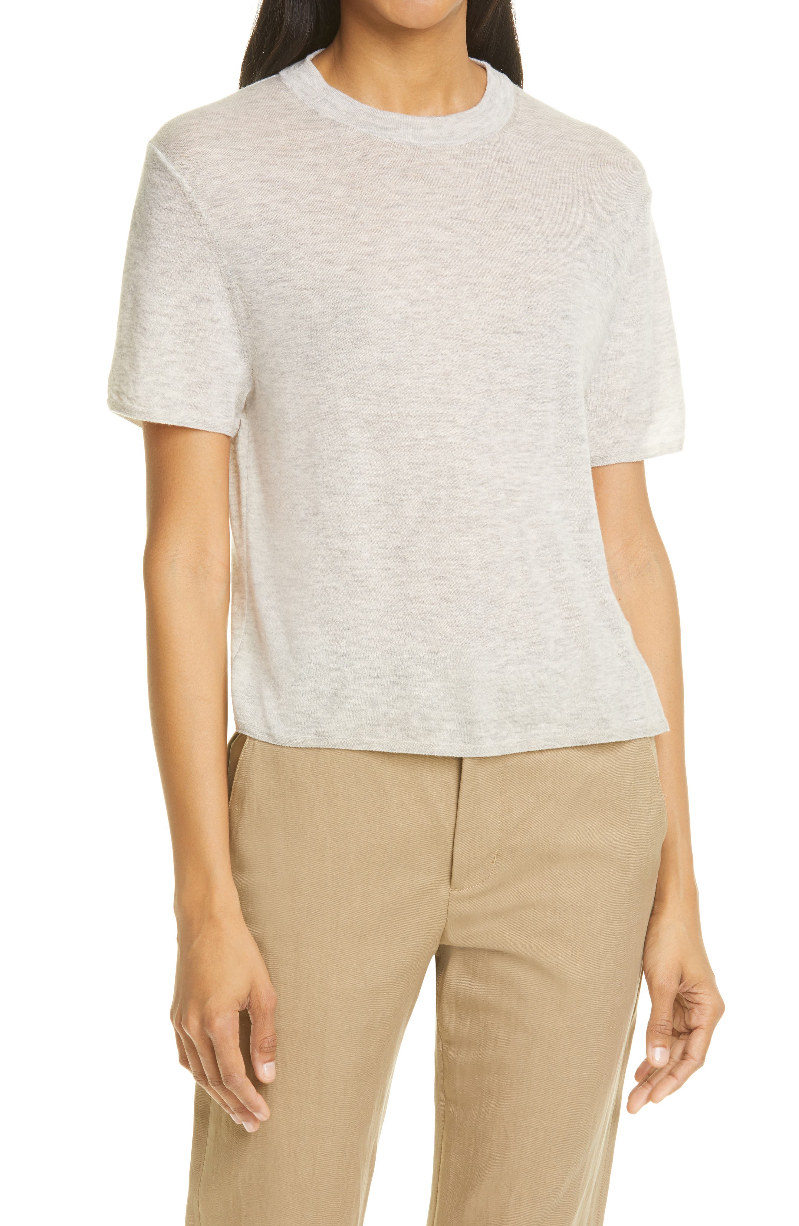 vince short sleeve sweater