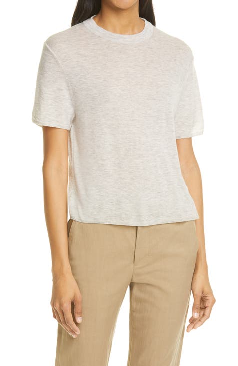 Begonia Ls O Neck Short Pullover Golden Cream Detail