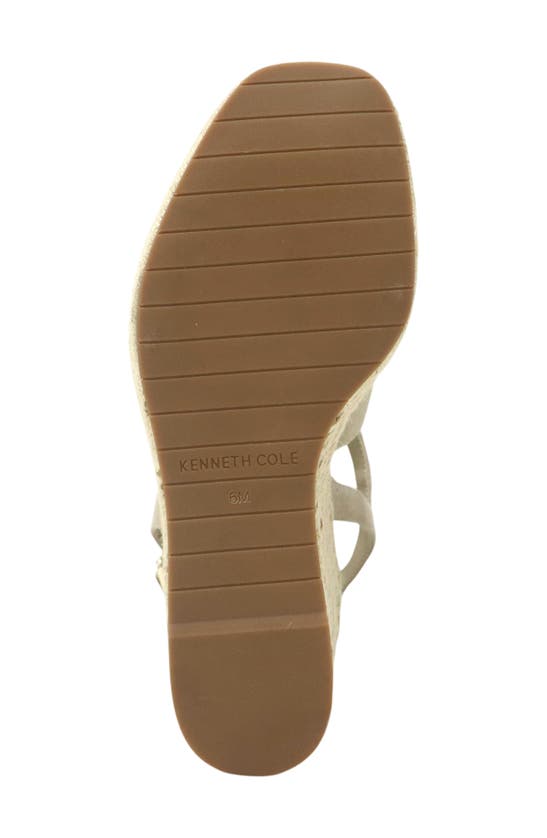Shop Kenneth Cole New York Solace Platform Wedge Sandal In Almond Suede