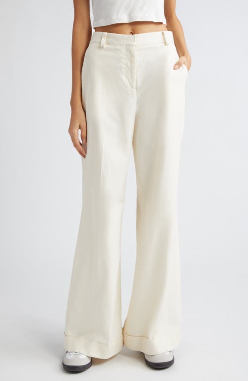 TWP Howard Cuffed Wide Leg Pants Winter White at Nordstrom,