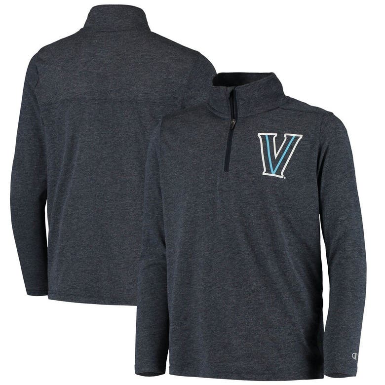 Champion Kids' Youth  Heathered Navy Villanova Wildcats Field Day Quarter-zip Jacket In Heather Navy