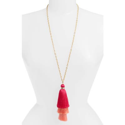 Stella + Ruby Stephanie Tassel Pendant Necklace
