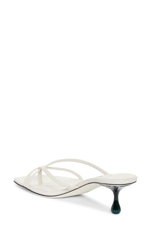 Shop Jimmy Choo Etana Malachite Heel Slide Sandal In Latte/malachite