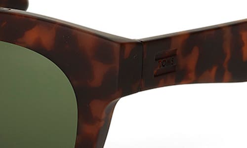 Toms Florentin 52mm Cat Eye Sunglasses In Matte Blonde Tortoise