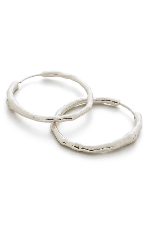 Monica Vinader Siren Muse Medium Hoop Earrings in Sterling Silver at Nordstrom