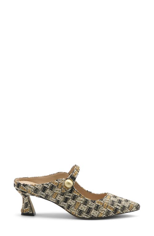 Charles By Charles David Avel Mary Jane Pointed Toe Mule In Black-goldx