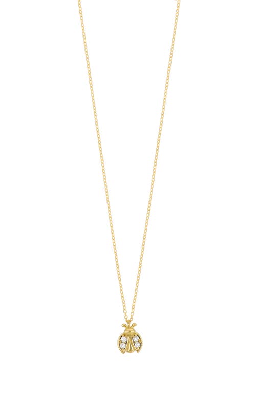 Bony Levy Icon Diamond Bug Pendant Necklace in 18K Yellow Gold at Nordstrom