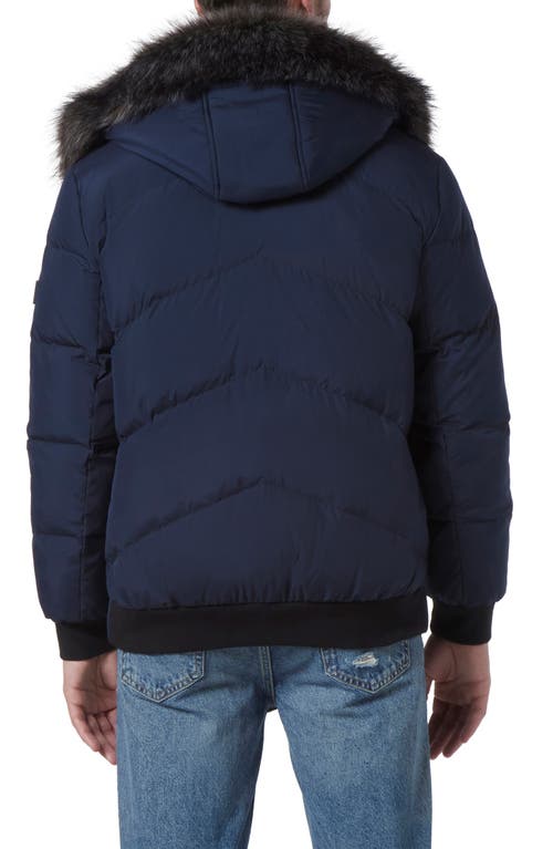 Andrew Marc Gramercy Water Resistant Parka In Ink
