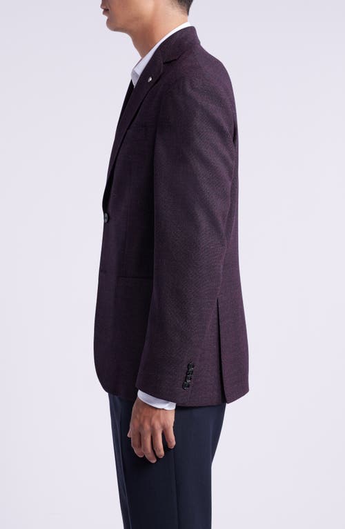 Shop Ted Baker London Keith Slim Fit Burgundy Wool Sport Coat