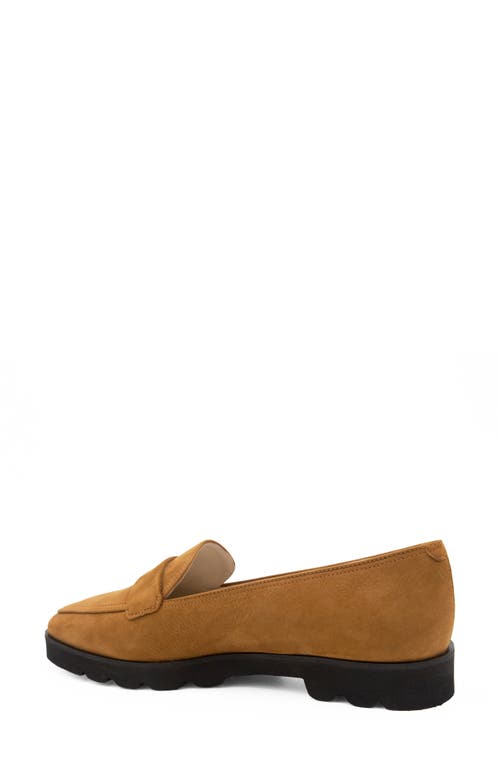 Amalfi By Rangoni Giuliano Loafer In Sequoia Brown Tiffany Nubuk