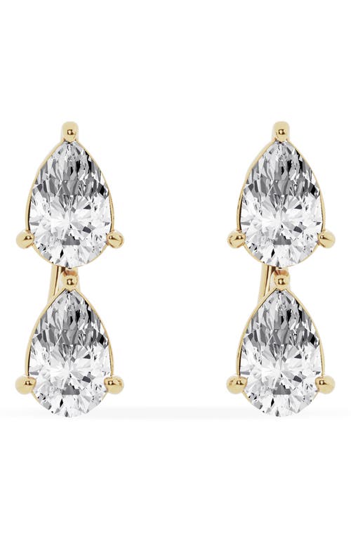 Jennifer Fisher Pear Cut Lab Created Diamond Fashion Stud Earrings in 18K Yellow Gold at Nordstrom