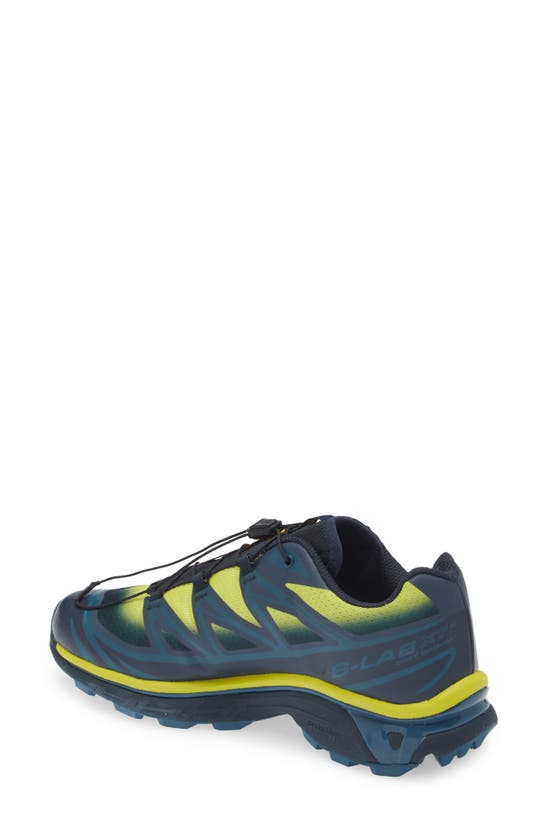 Salomon Xt-6 Skyline Trail Running Shoe In Carbon/sunny Lime/sulphur