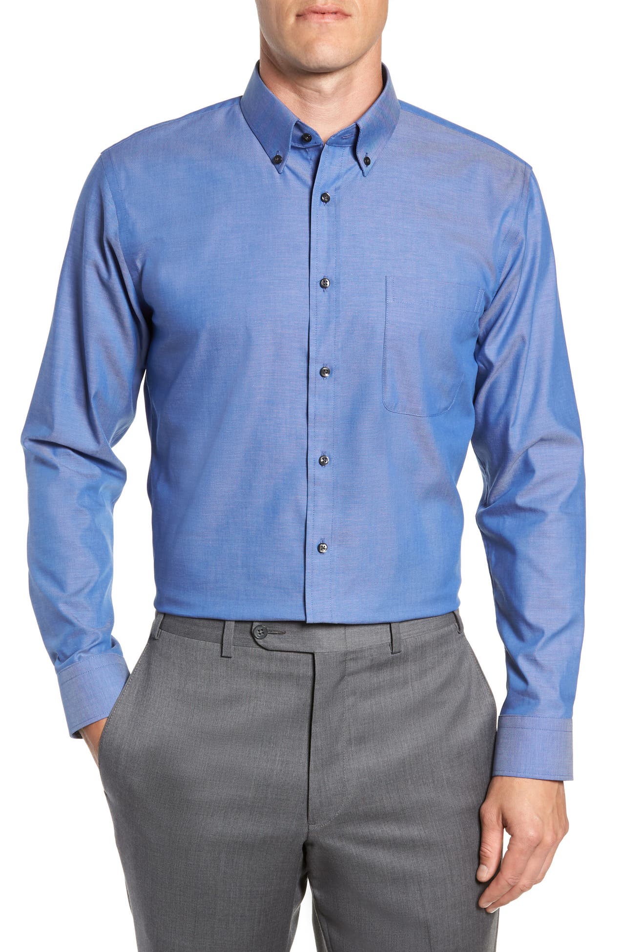 NORDSTROM MEN'S SHOP Trim Fit NonIron Dress Shirt Nordstrom Rack