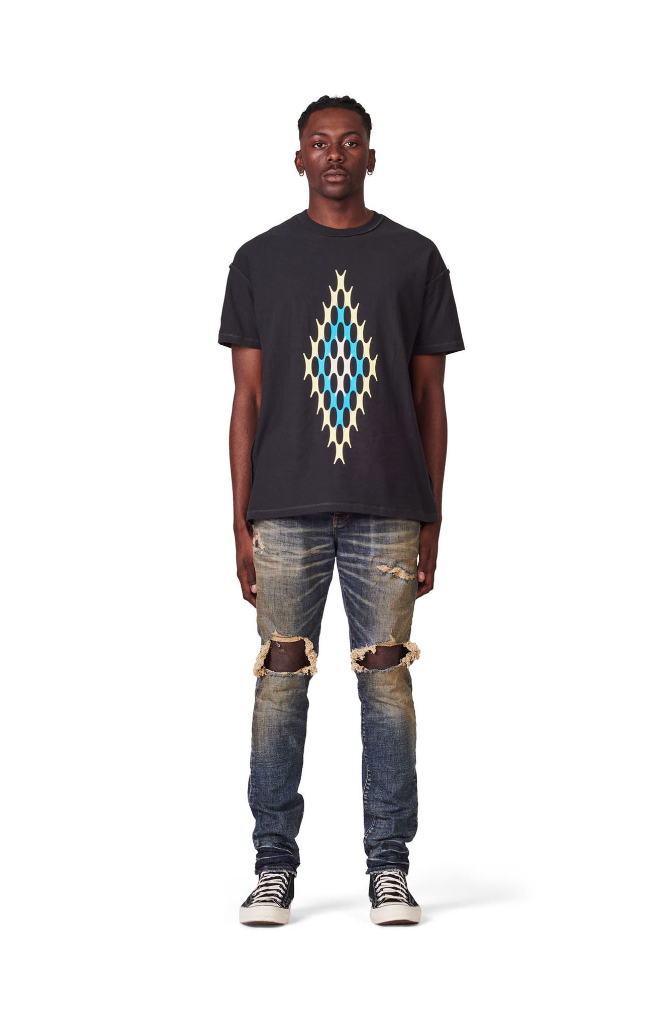 PURPLE BRAND PURPLE Distressed Slim 