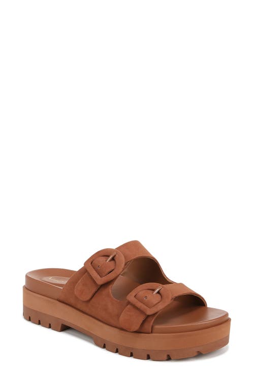 Capitola Platform Slide Sandal in Argan Oil Brown