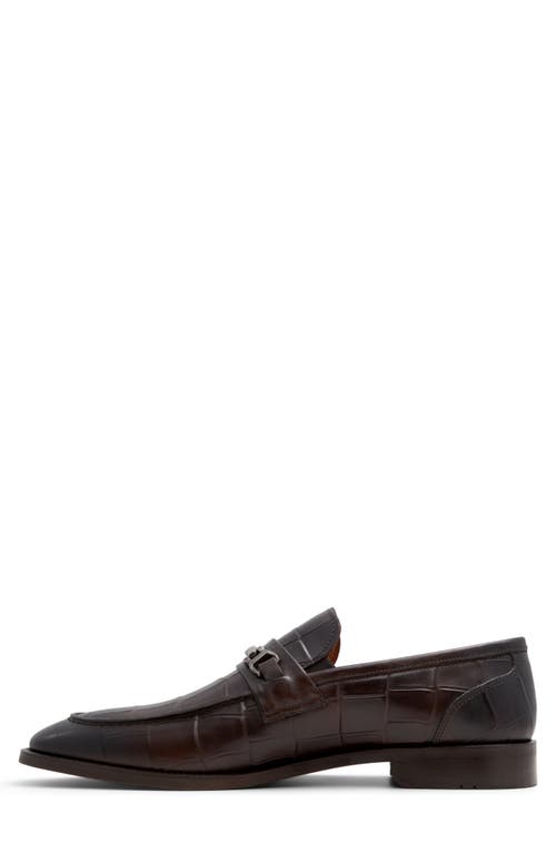 Shop Aldo Liari Bit Loafer In Dark Brown