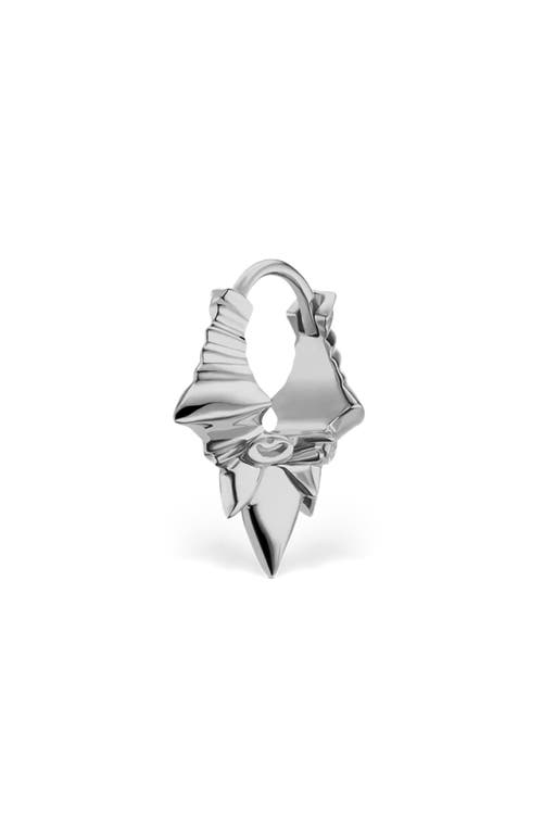 Shop Maria Tash Javanese Spike Hoop Earring In White Gold