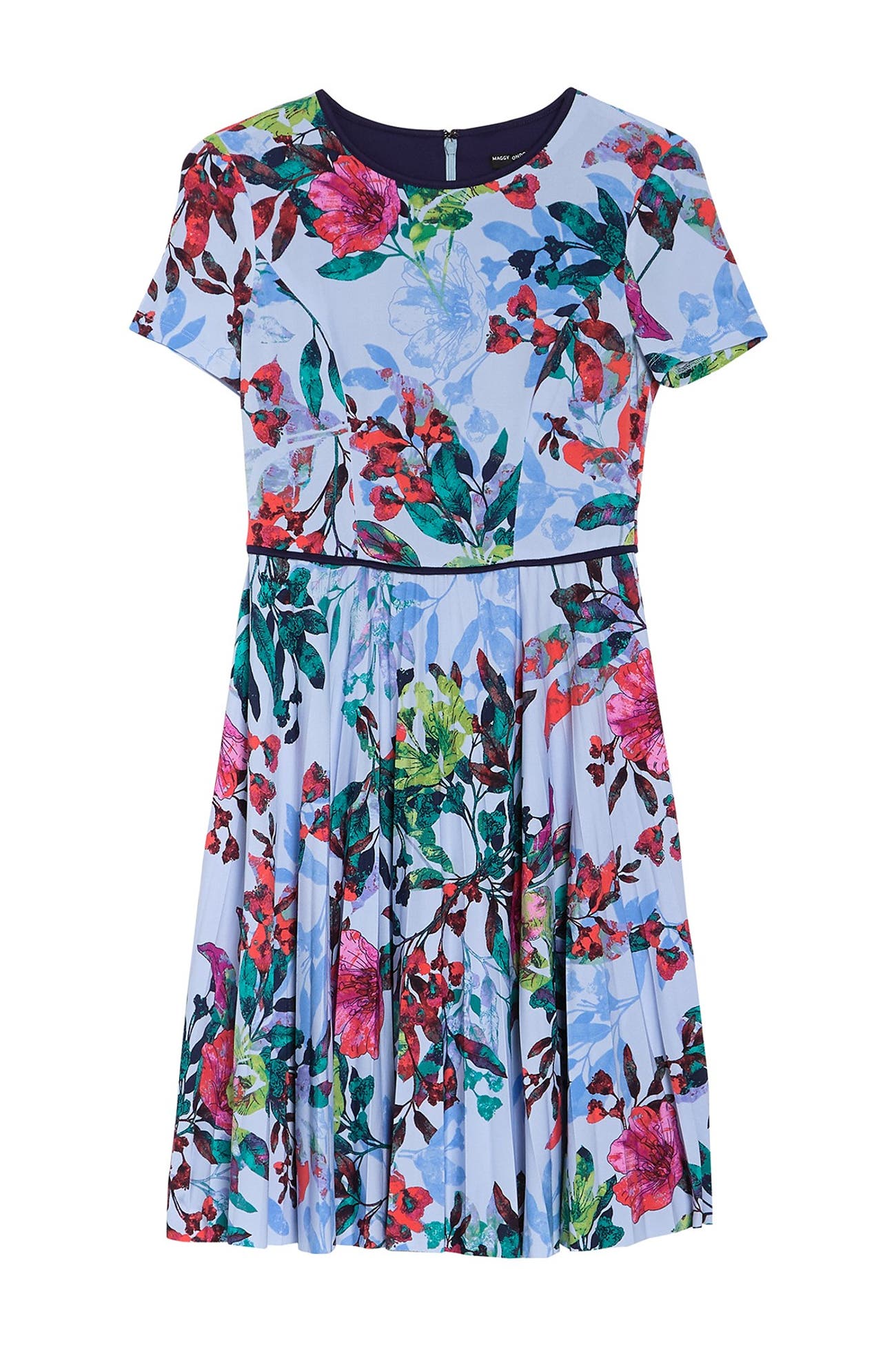 Maggy London | Floral Print Pleated Dress | Nordstrom Rack