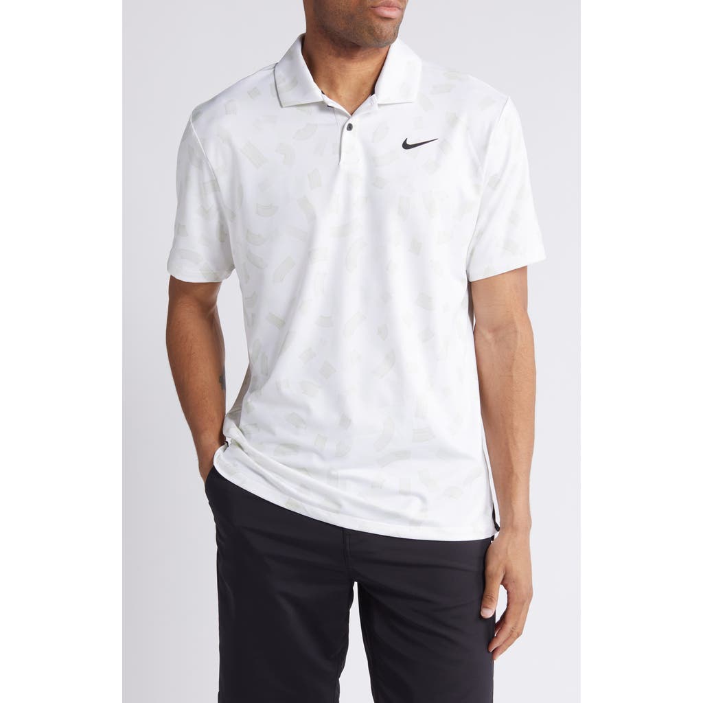 Nike Golf Dri-fit Tour Golf Polo In White/black