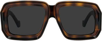 Paula's Ibiza dive in mask sunglasses in acetate Light Havana - LOEWE