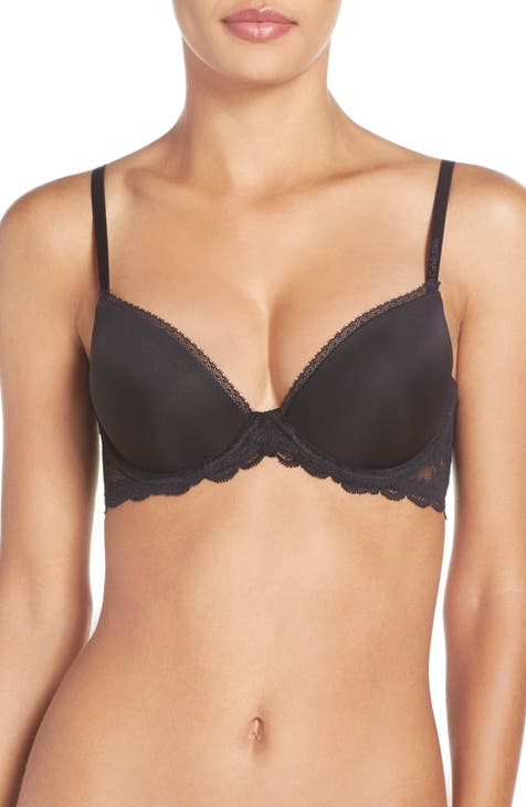 Calvin Klein Women's Liquid Touch Lightly Lined Plunge Bra, Black, 30C :  : Clothing, Shoes & Accessories