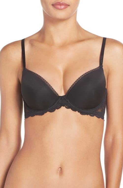 Calvin Klein Convertible Underwire Demi Bra 001 Black at Nordstrom,