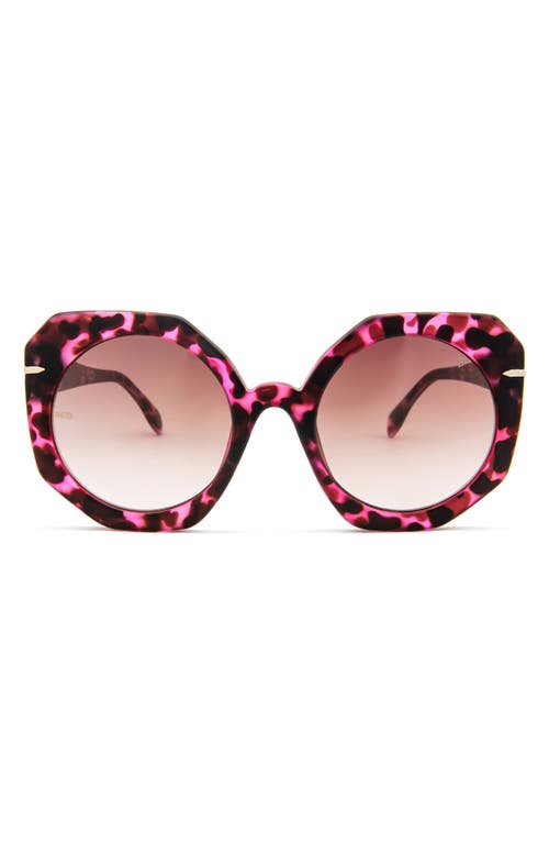 MITA SUSTAINABLE EYEWEAR Sole 54mm Gradient Sunglasses in Pink Demi /Gradient Amber