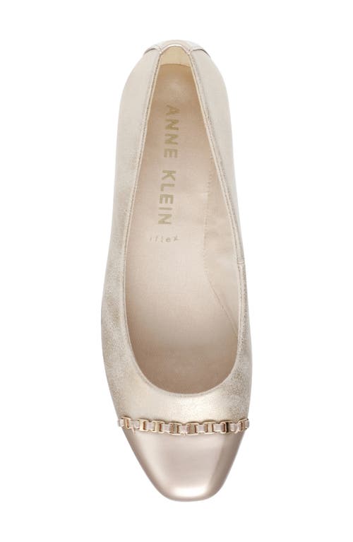 Shop Anne Klein Maysel Wedge Pump In Light Gold