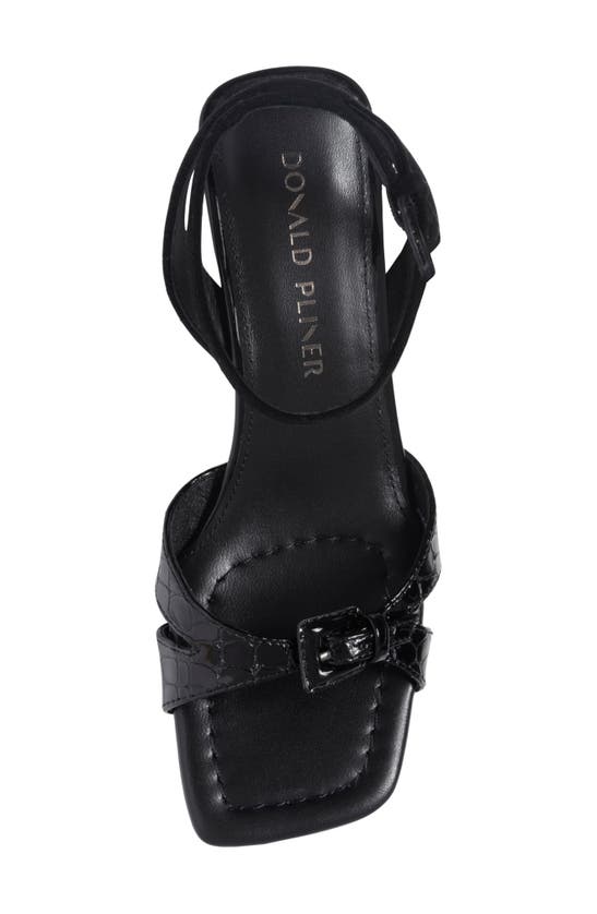 Shop Donald Pliner Ankle Strap Sandal In Black