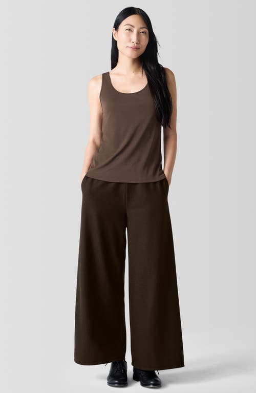 Shop Eileen Fisher Slim Fit Scoop Neck Silk Tank In Wren