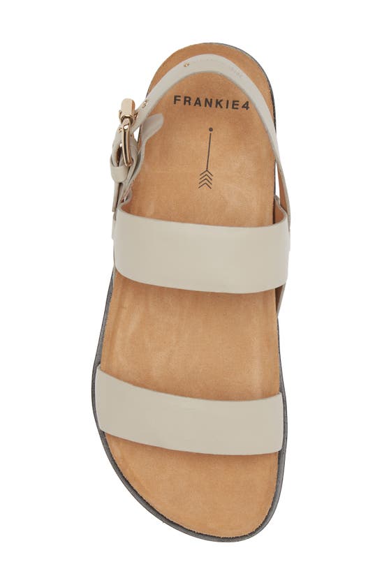 Shop Frankie4 Hunter Slingback Sandal In Bone/ Black