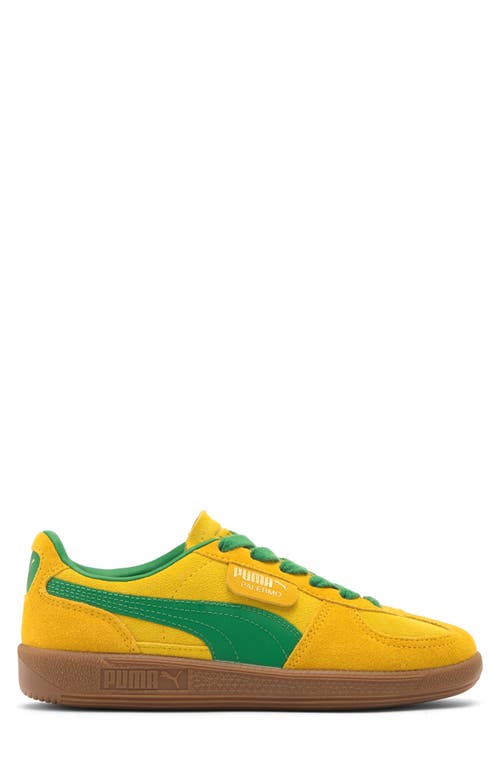 Shop Puma Kids' Palermo Sneaker In Yellow-yellow Sizzle-green