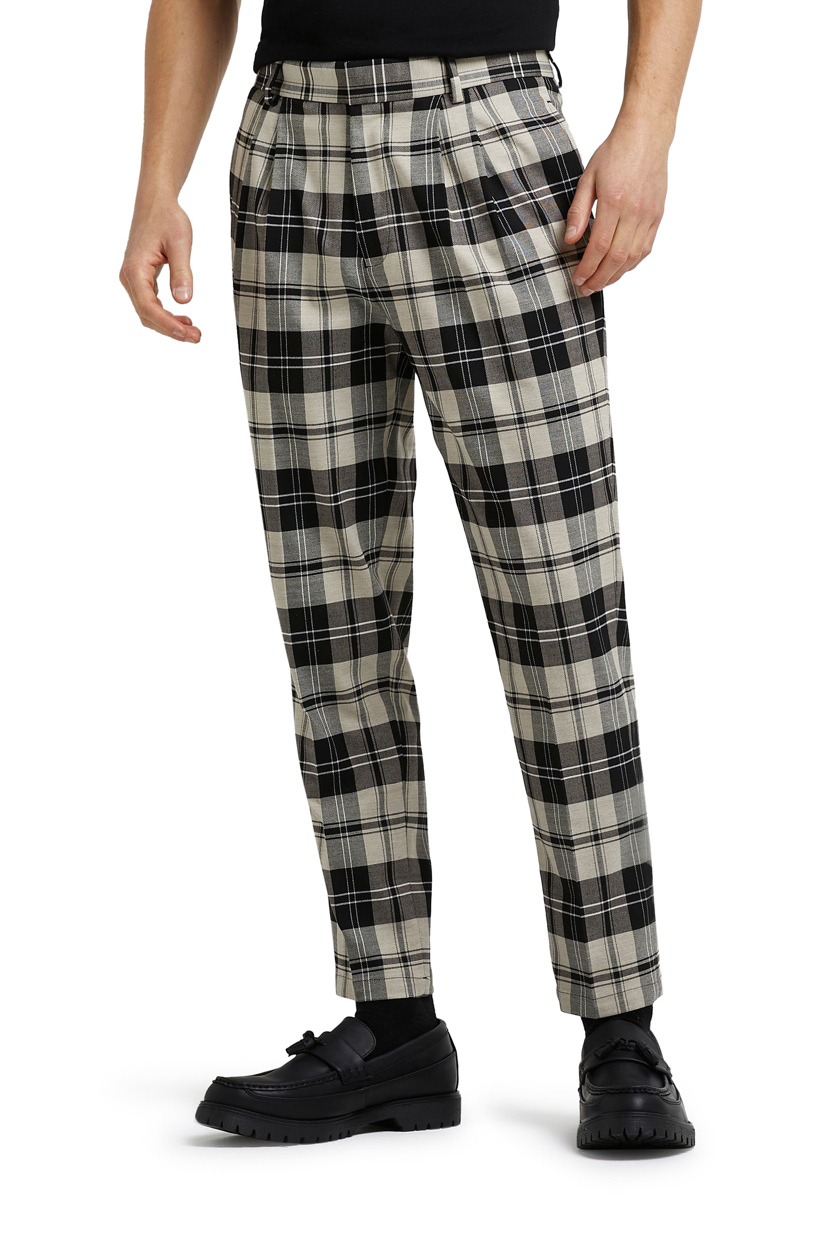 river island plaid pants