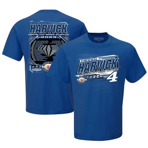 Men's Stewart-Haas Racing Team Collection Royal Kevin Harvick 2023 NASCAR Cup Series Schedule T-Shirt