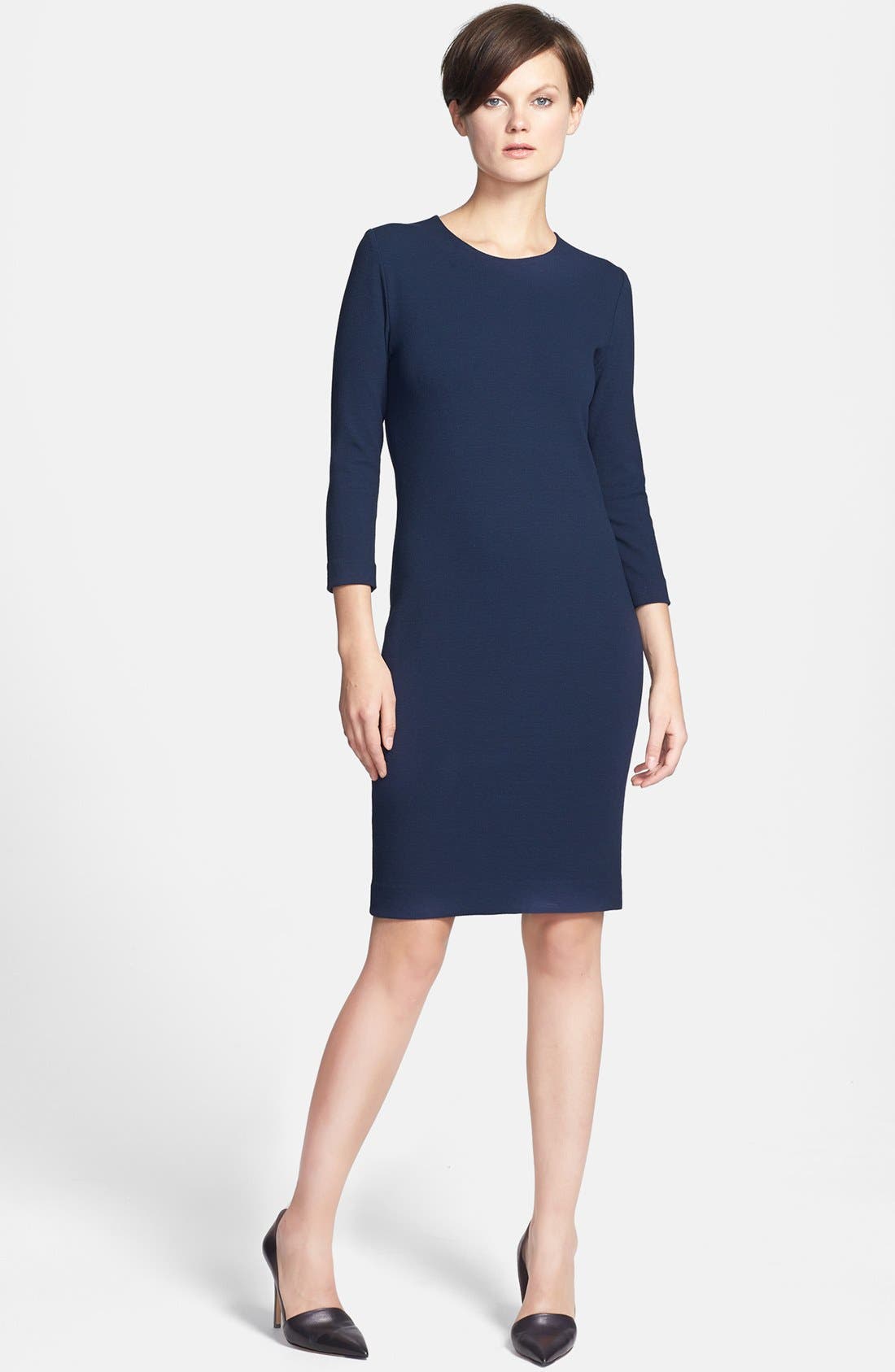 Vince Three Quarter Sleeve Pencil Sheath Dress Nordstrom