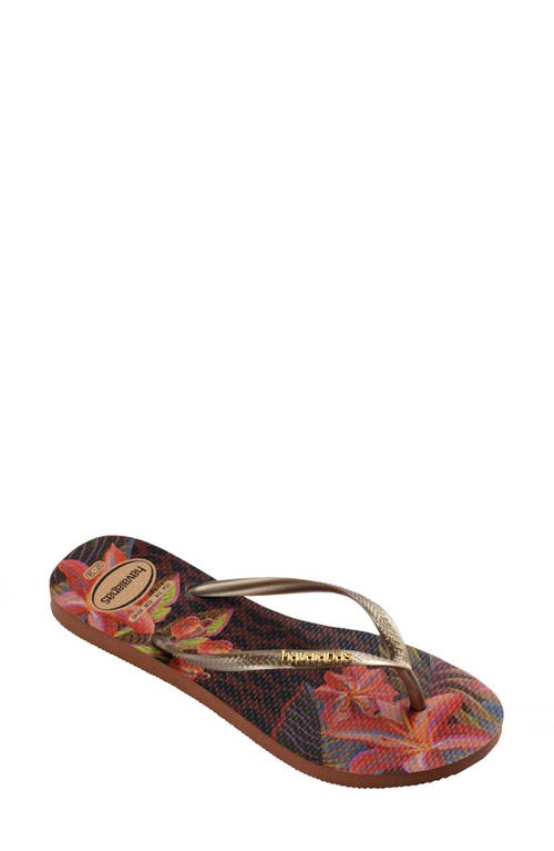 HAVAIANAS HAVAIANAS SLIM ANIMAL FLORAL FUSION FLIP FLOP