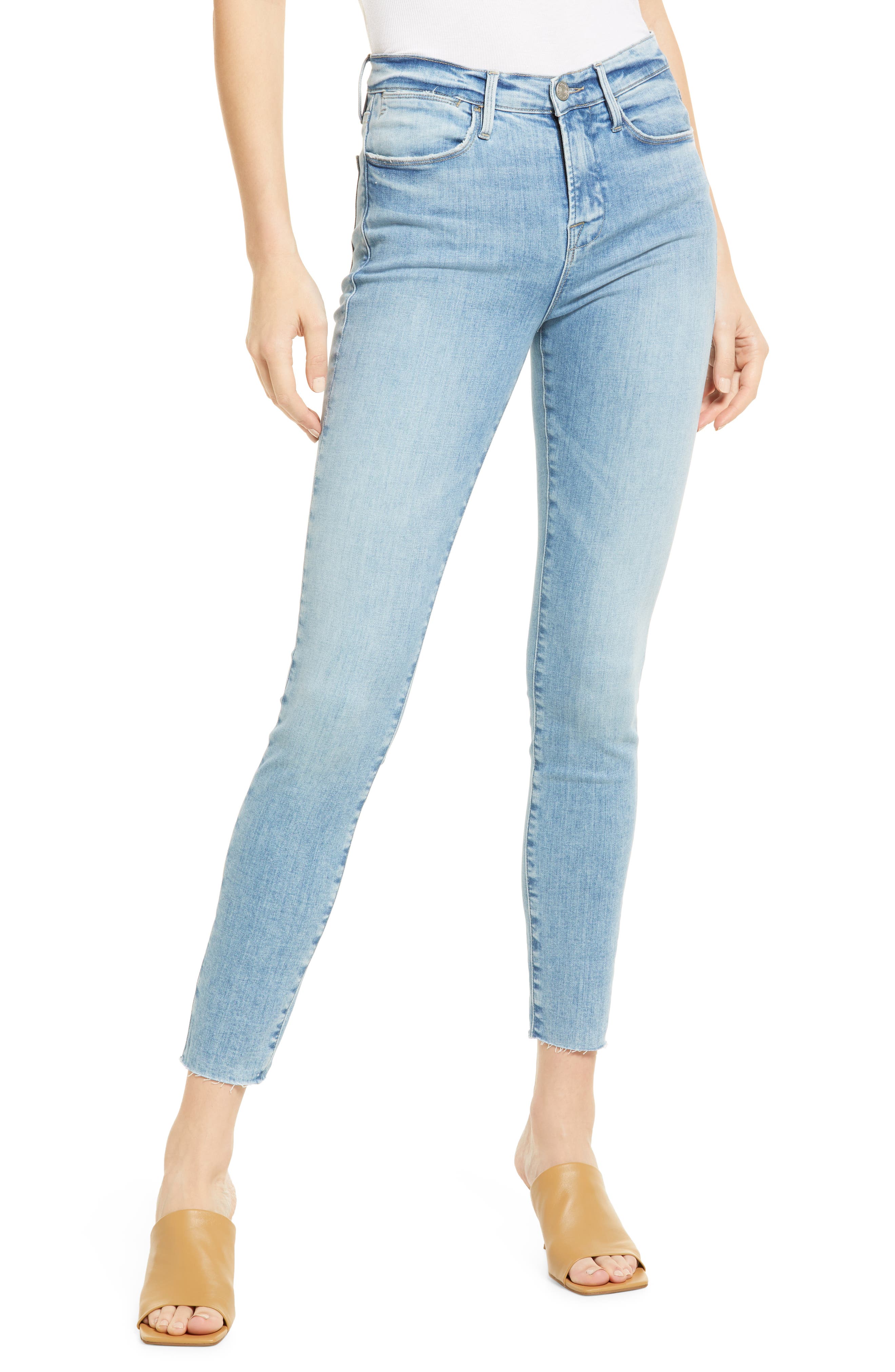 frame low rise jeans