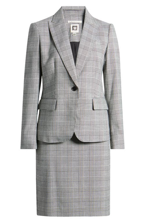 Anne Klein Howard Hawks Glen Plaid Blazer In Anne Black/bright Whit