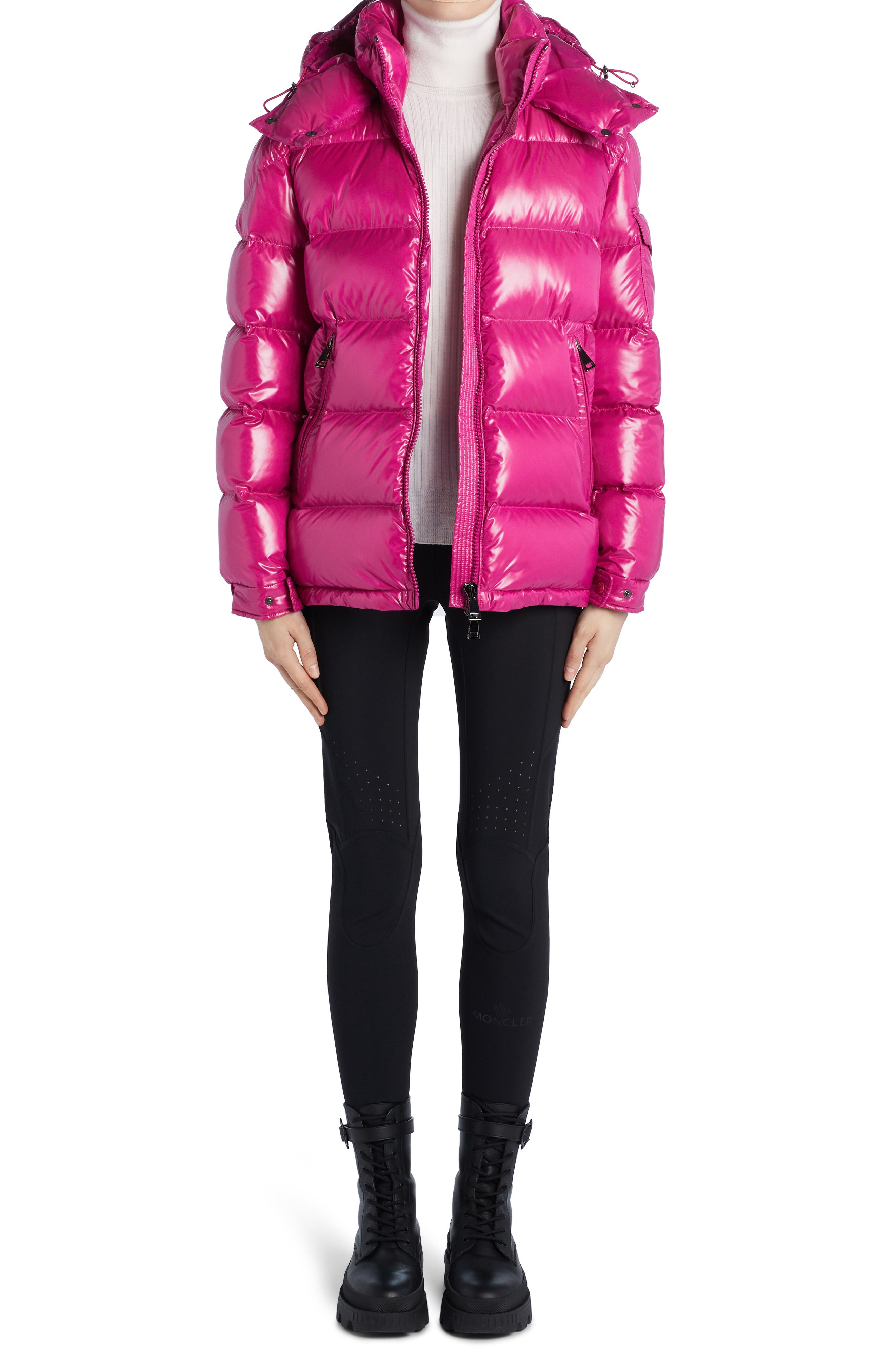 hot pink moncler jacket