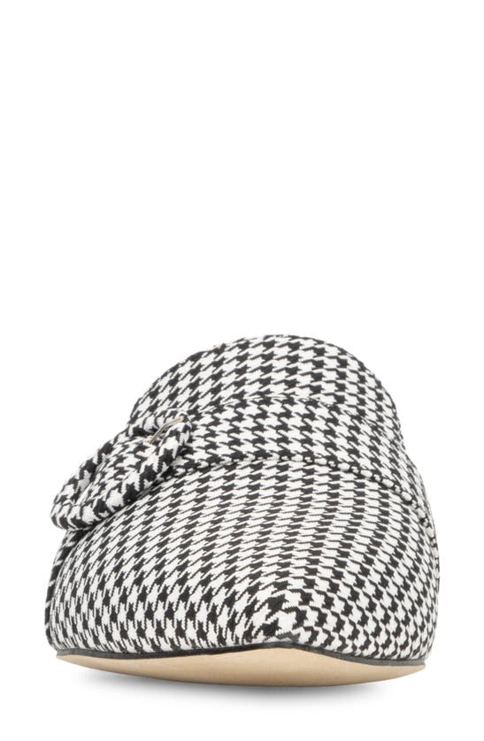 Shop New York And Company Parker Houndstooth Mule In Black