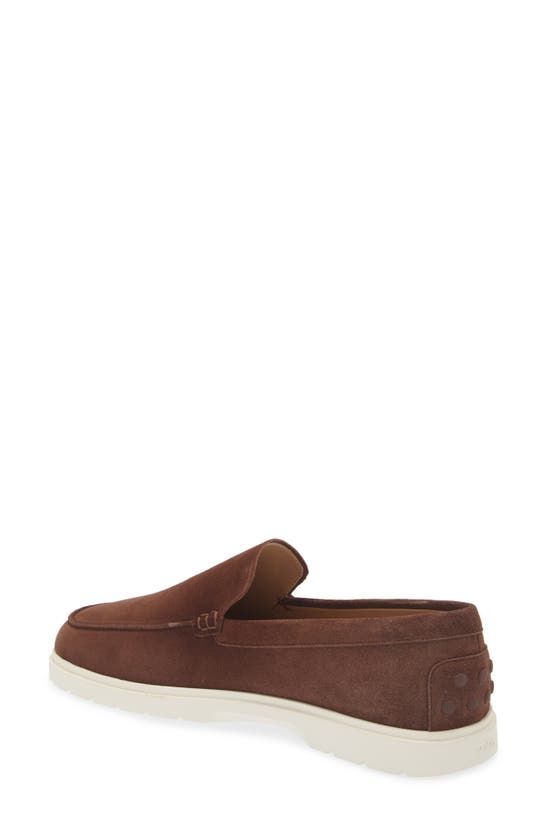 Shop Tod's Pantofola Slip-on Sneaker In Dark Brown