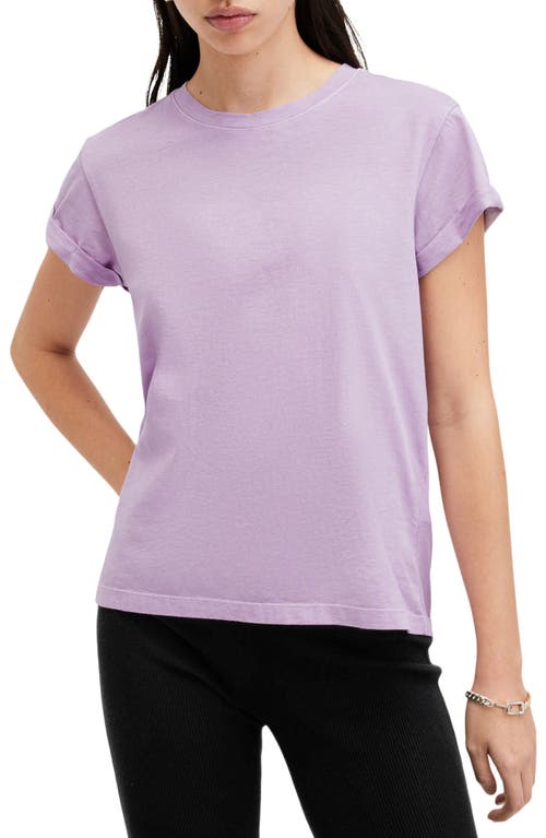 Allsaints Anna Cotton T-shirt In Purple