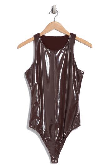 GOOD AMERICAN GOOD AMERICAN VINYL CORSET BODYSUIT 