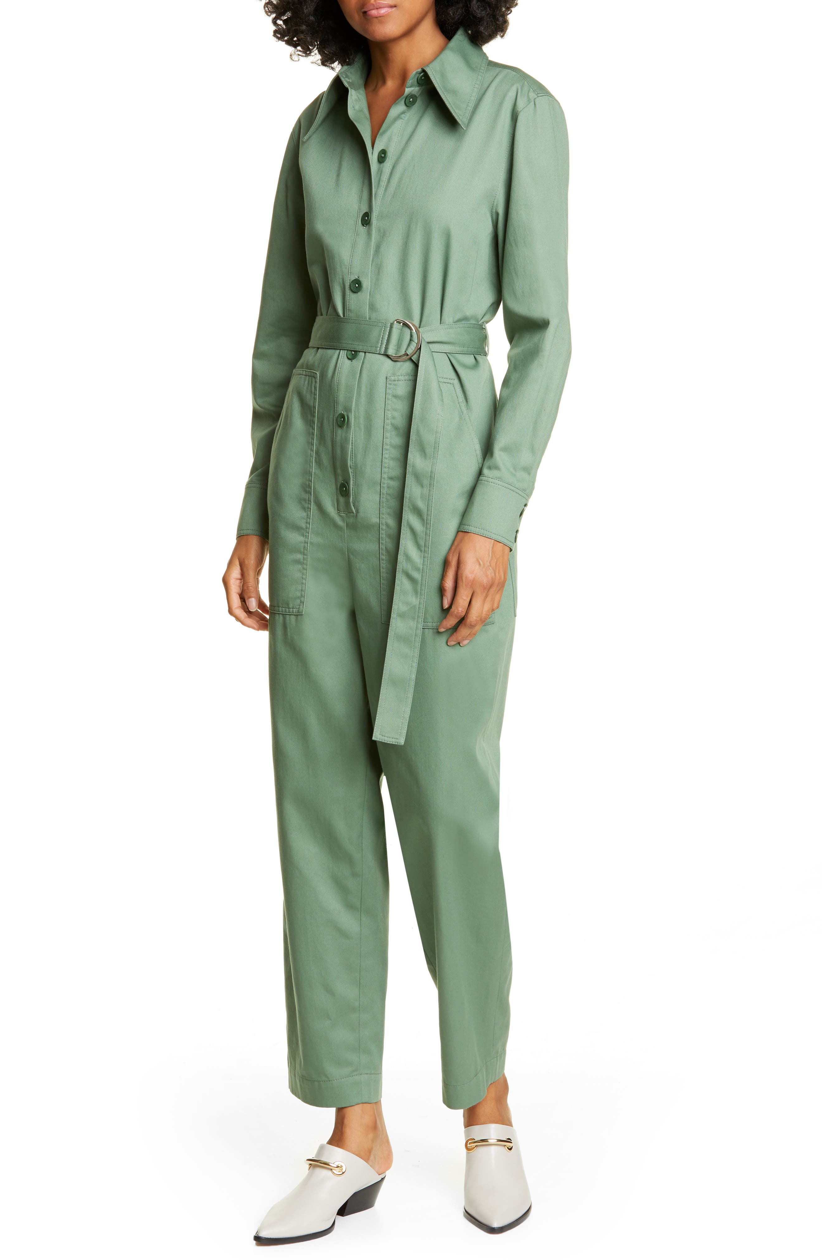 cotton twill jumpsuit