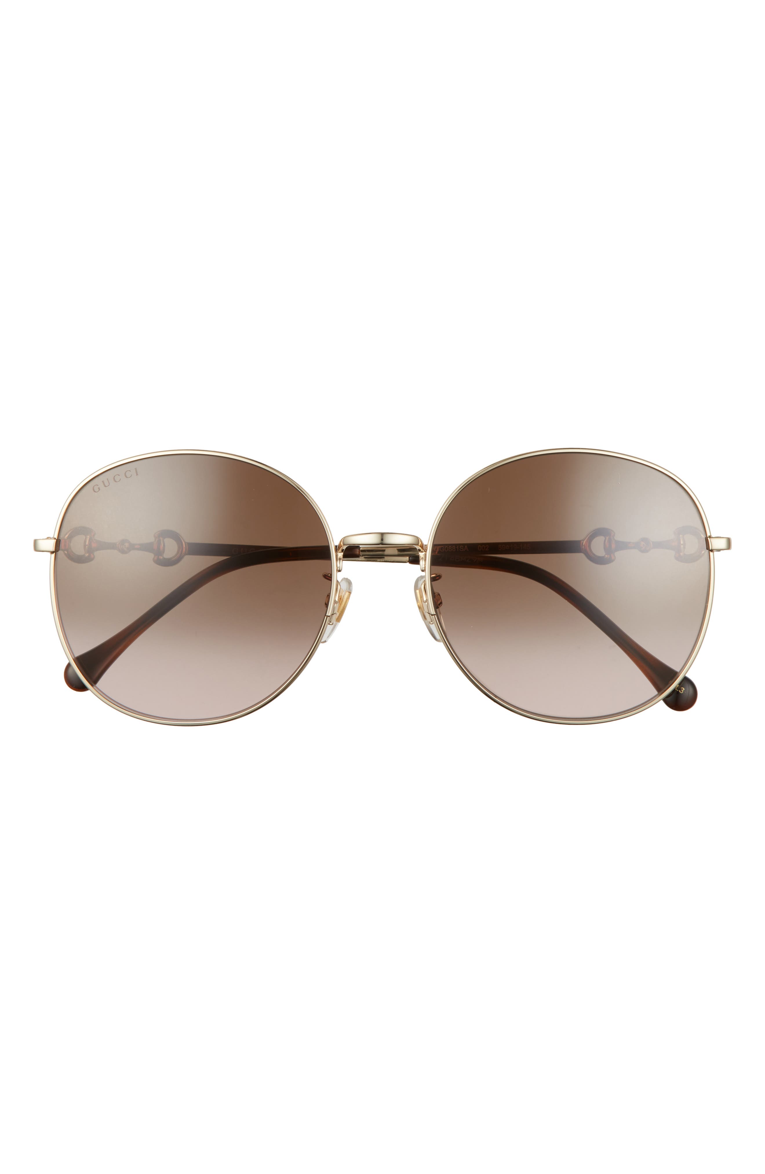 59mm round sunglasses gucci