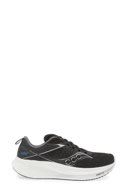 Shop Saucony Ride 17 Running Shoe In Black/white