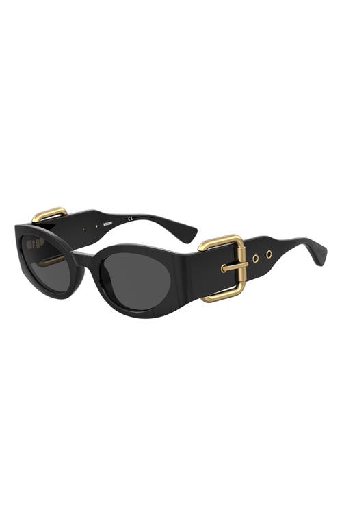 MOSCHINO MOSCHINO 53MM ROUND SUNGLASSES 