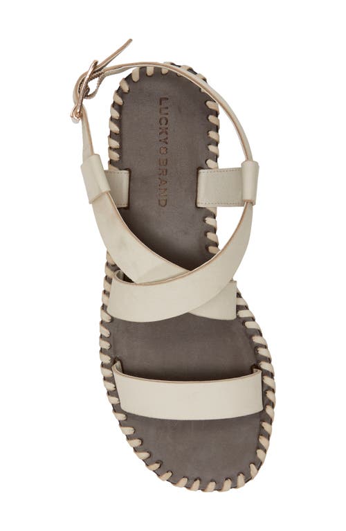 Shop Lucky Brand Zelek Ankle Strap Sandal In Lamb Icarus