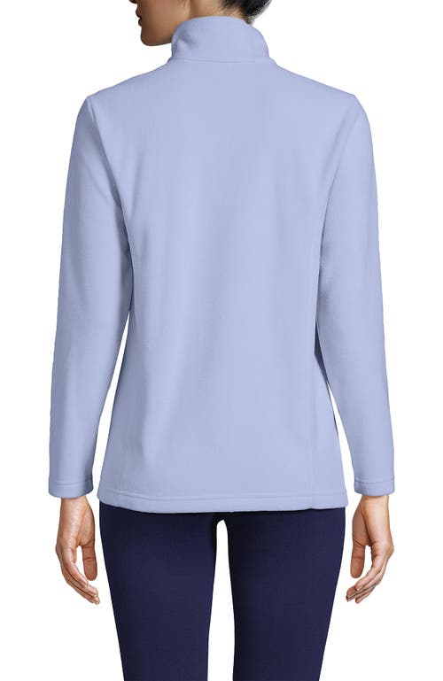 Shop Lands' End Anyweather Fleece Quarter Zip Pullover In Soft Periwinkle